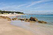 Children playing on the beach, Mossel Bay, Western Cape, South Africa, Africa