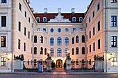 Taschenberg palace in the evening, Dresden, Saxony, Germany
