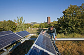 greened roof with solar panels, UFA, International Center for Culture and Ecology, Berlin