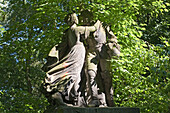 Statue of a couple in Tiergarten, Berlin, Germany
