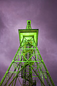 Der beleuchtete Berliner Funkturm am Abend, Berlin, Deutschland, Europa