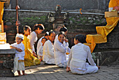 Rambut Siwi, locals praying at the temple, West Bali, Indonesien, Asia