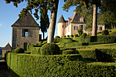 Les Jardins de Marqueyssac, Jakobsweg, Chemins de Saint-Jacques, Via Lemovicensis, Beynac, Dept. Dordogne, Région Aquitaine, Frankreich, Europa