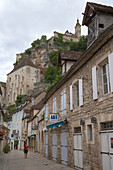 Le Bourg, The Way of St. James, Chemins de Saint-Jacques, Via Podiensis, Rocamadour, Dept. Lot, Région Midi-Pyrénées, France, Europe
