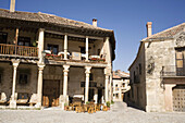 Main Square, Pedraza. Segovia province, Castilla-Leon, Spain