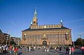 Town hall at Rhaduspladsen. Copenhagen. Denmark.
