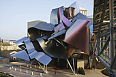 Ciudad del Vino, Herederos de Marques de Riscal winery building by Frank O. Gehry. Elciego, Rioja alavesa. Alava, Euskadi, Spain