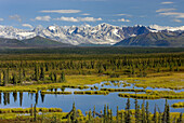 Central Alaska Range from the Denali Highway, Alaska, USA