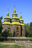 Wooden church, Pirogovo (Pyrohiv), Open air museum of national architecture, near Kiev, Ukraine