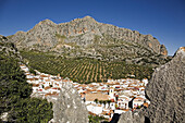 The white 'pueblo' of Montejaque in the Serrania de Ronda mountains. Málaga. Andalucia. Spain.