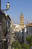 Church towers at Antequera. Málaga province. Andalusie. Spain.