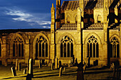 Melrose Abbey at Dusk. Melrose. Scottish Borders. Scotland. U.k.