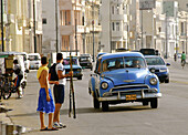 Old car, old Havana. Cuba