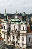 Saint Nicholas church in old town. Staromestske Namesti. Prague. Czech Republic.