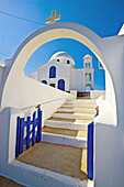 Church on the island of Folegandros, Cyclades, Greece.