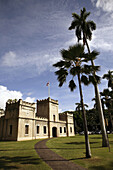 The Iolani Barracks in Iolani Palace. Honolulu. Oahu. Hawaill. USA