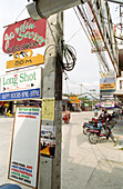 Wegweiser, Thong Sala, Ko Pha Ngan, Thailand