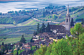 Kaltern an der Weinstrasse und Kalterer See, überetsch, Südtirol, Italien