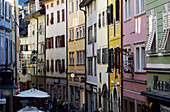 Binder alley in the old town of Bolzano, Bolzano, Souith Tyrol, Italy