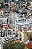 Panoramic view of Guanajuato City. Mexico