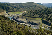 Tietar River in Monfrague Natural Park. Caceres province. Extremadura, Spain