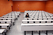 Overview of one of the classrooms at the University of Valencia. Spain.