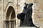 Merlú image (by Antonio Pedrero) and San Juan de Puerta Nueva. Zamora. Castilla-Leon, Spain.