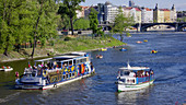 Vltava river. Prague. Czech republic.