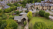 Taüll village as seen from the belltower. Vall de Boí. Catalonia. Spain.