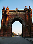 Triumphal Arch. Barcelona. Catalonia. Spain.