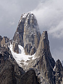 One of the many jagged spires making up the Trango Towers and other famous peaks of the Karakoram Range, Pakistan