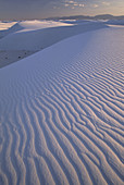 White Sands National Monument: White Sand Dunes. New Mexico, USA