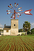 Windmill in Palma de Mallorca. Majorca, Balearic Islands, Spain