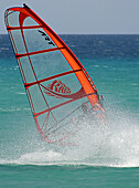 Windsurfing Fuerteventura. Canary Islands, Spain