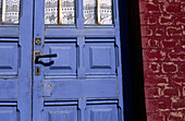 Blue Door, Ault, La Somme, Picardie, France