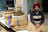 A famous tea shop in the old market of Amritsar, Punjab, India