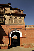 The beautiful Maharaja palace inside the Bikaner fort