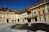 Austria, Melk, Inner Courtyard of Melk Abbey