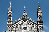 Italy, Lombardy, Monza, Duomo, detail facade