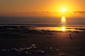 Sunset Silhouette on Cable Beach, Broome, Western Australia, Australia