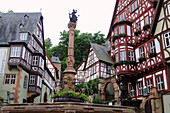 Half-timbered houses, Miltenberg, Spessart, Lower Franconia, Bavaria, Germany