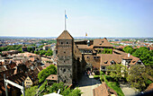 Burg von Nürnberg, Mittelfranken, Bayern, Deutschland