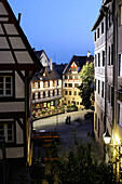 Half-timber houses at Tiergaertner gate, Nuremberg, Middle Franconia, Bavaria, Germany