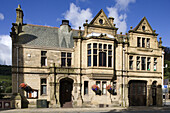 Hebden Bridge, Town Hall, typical buildings, West Yorkshire, UK