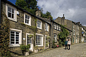 Haworth, Main street, Brontes town, West Yorkshire, UK