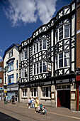 Grimsby, Old Market Place, Town center, typical buildings, East Riding of Yorkshire, UK