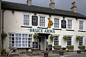 Masham, Bruce Arms pub, Little Market Place, North Yorkshire, UK