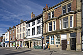 Ripon, Market Place, designed by architect Nicholas Hawksmoor, 1702, typical buildings, North Yorkshire, UK