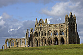 Whitby, Abbey Church, founded by St Hilda, 657, ruins, North Yorkshire, UK