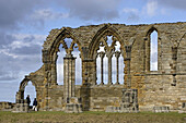 Whitby, Abbey Church, founded by St Hilda, 657, ruins, North Yorkshire, UK